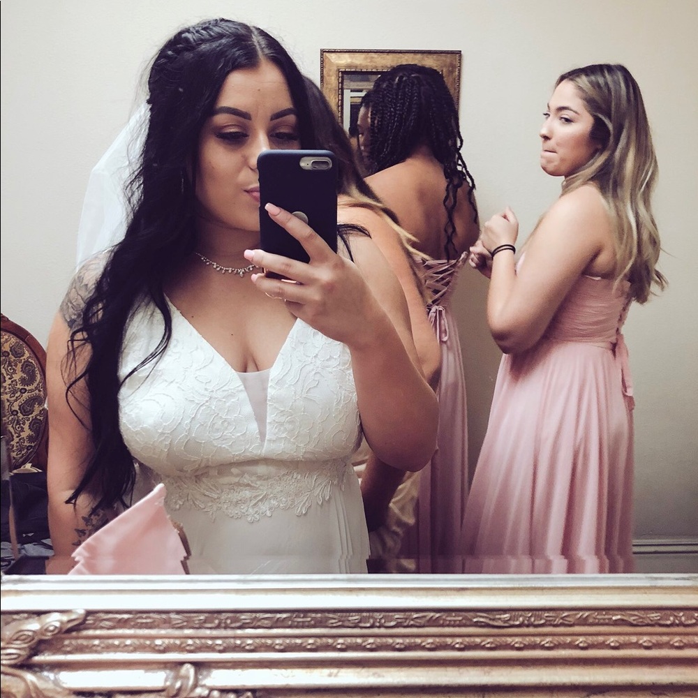 Sheath wedding dress